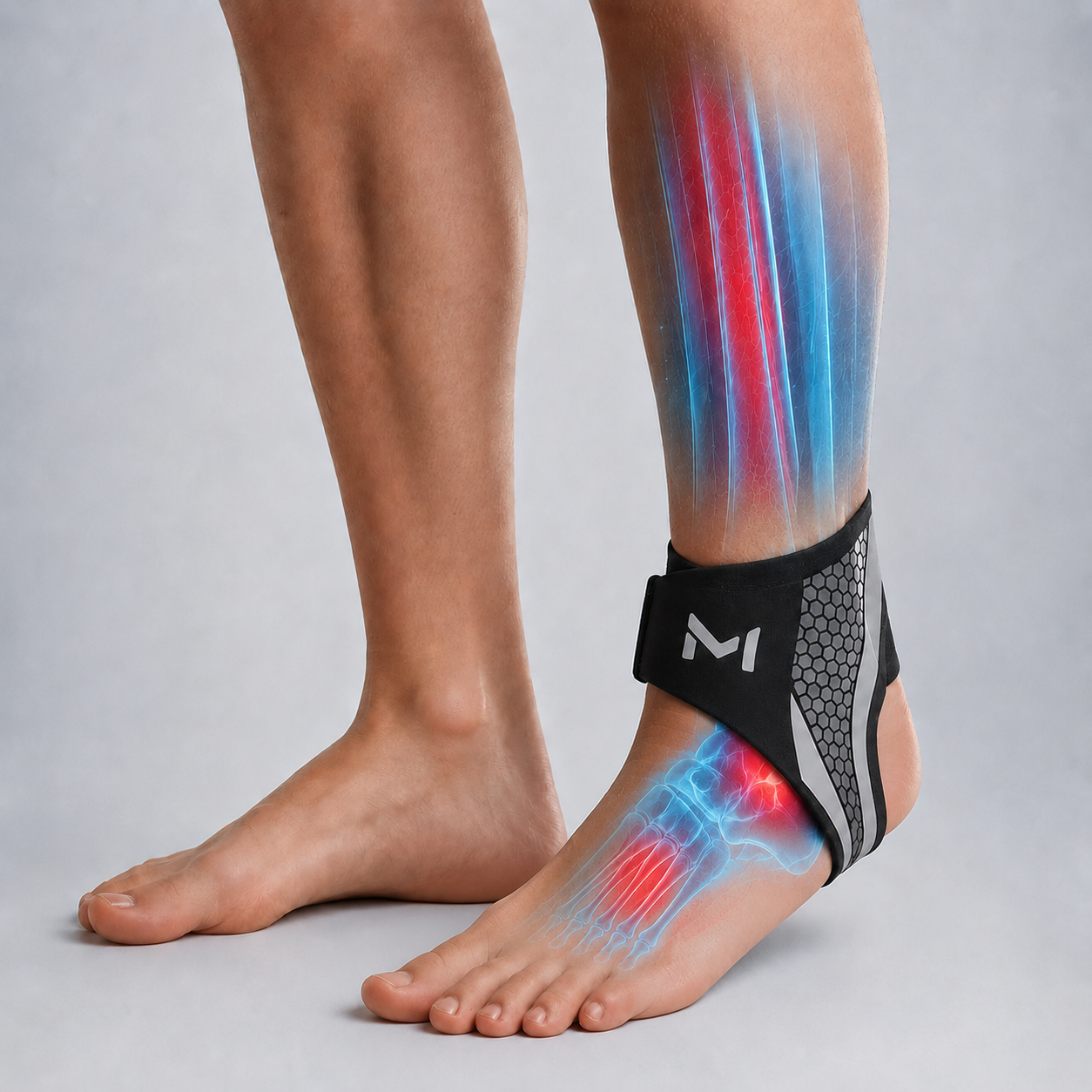 Chevillère compression KOVRA portée pendant effort sportif