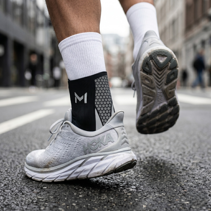 Chevillère compression KOVRA portée pendant effort sportif